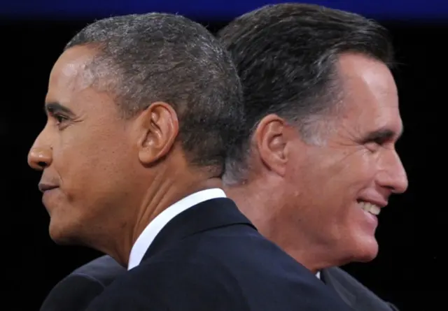 Barack Obama and Mitt Romney