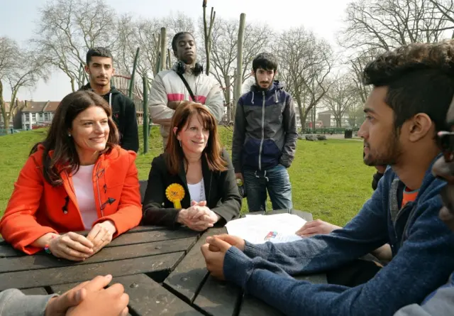 Miriam Gonzalez Durantez and Lynne Featherstone