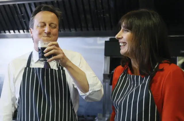 David Cameron and Samantha Cameron