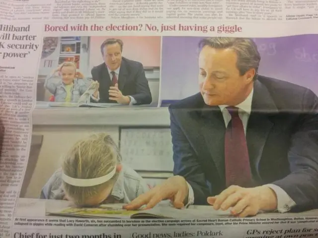 David Cameron and schoolgirl