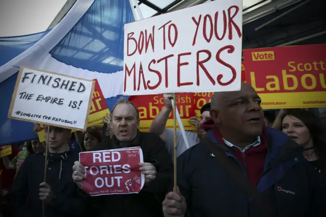 Demonstration in Scotland