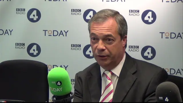 Nigel Farage on Today