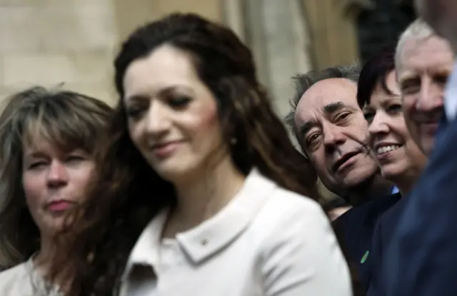 Alex Salmond among other SNP MPs