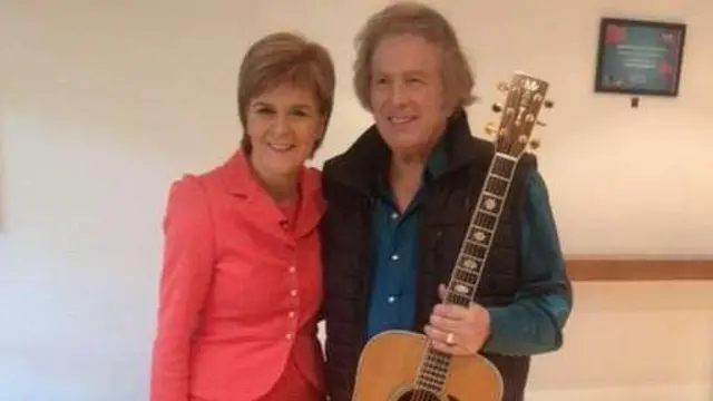 Nicola Sturgeon and Don McClean