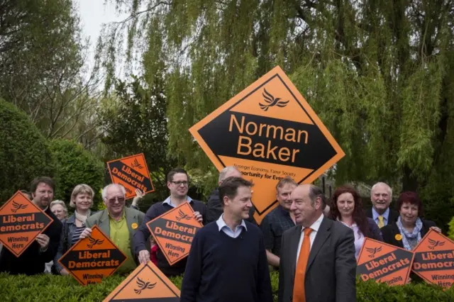 Norman Baker with Nick Clegg