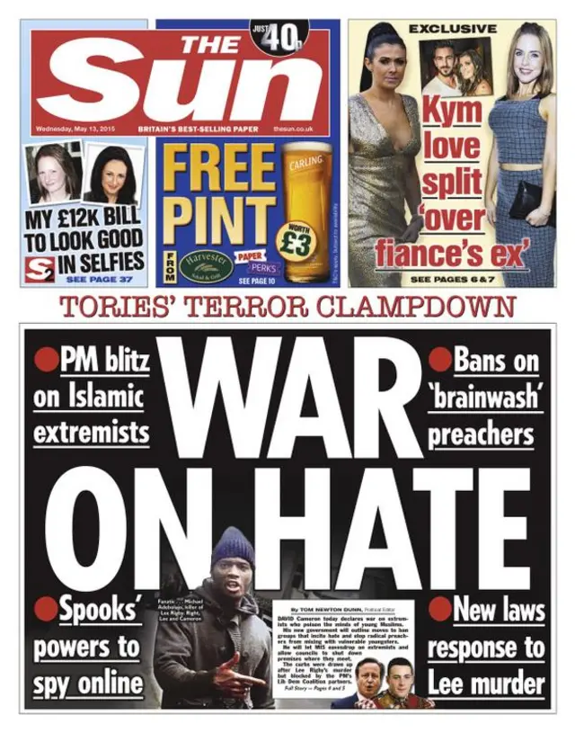 The Sun front page