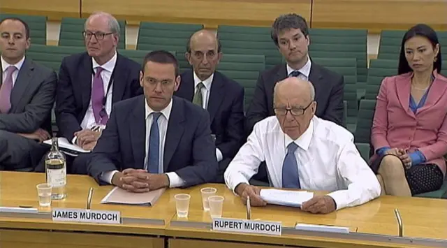 James and Rupert Murdoch