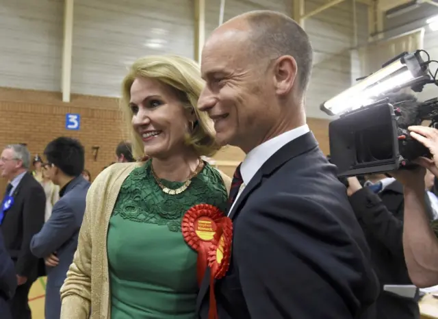 Helle Thorning-Schmidt and Stephen Kinnock