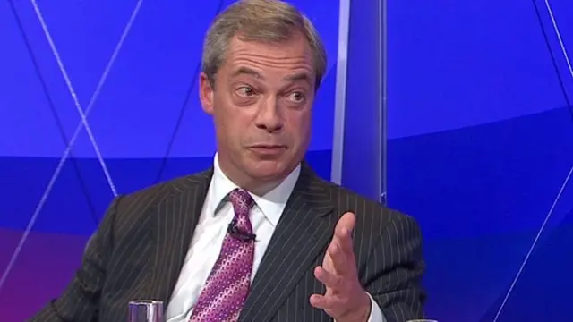 Nigel Farage on Question Time