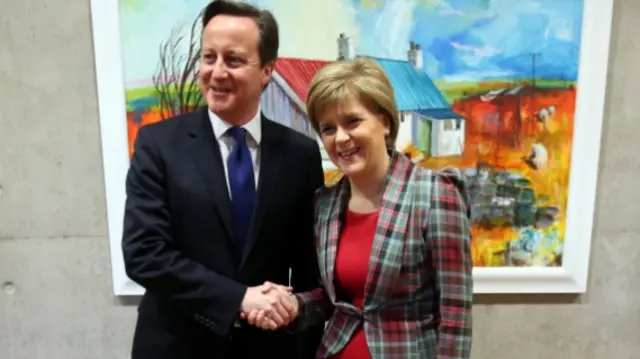 David Cameron and Nicola Sturgeon