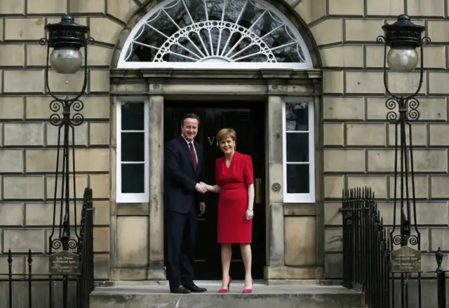 David Cameron and Nicola Sturgeon