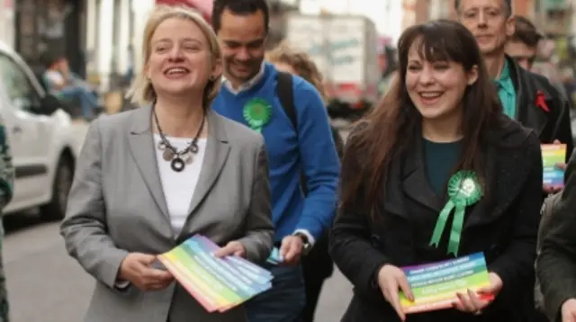 Natalie Bennett and Amelia Womack