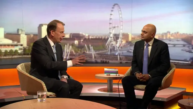 Andrew Marr and Sajid Javid