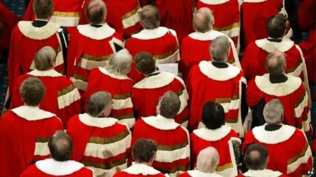 Peers in the House of Lords