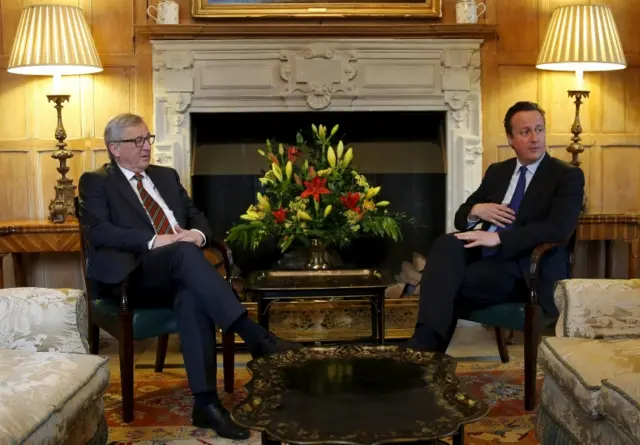 David Cameron and Jean-Claude Juncker