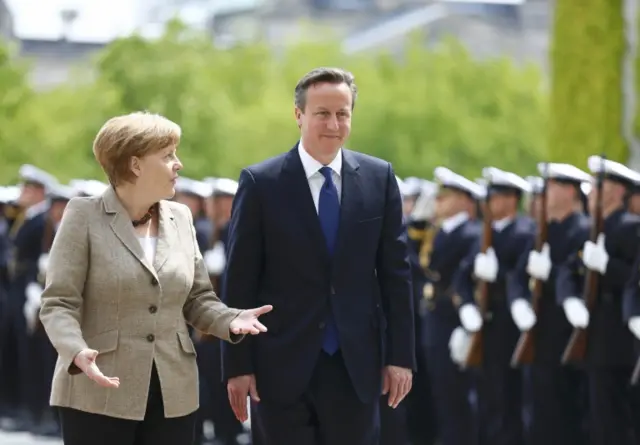 German Chancellor Angela Merkel and Prime Minister David Cameron