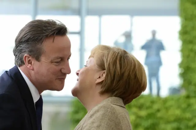 German Chancellor Angela Merkel and Prime Minister David Cameron