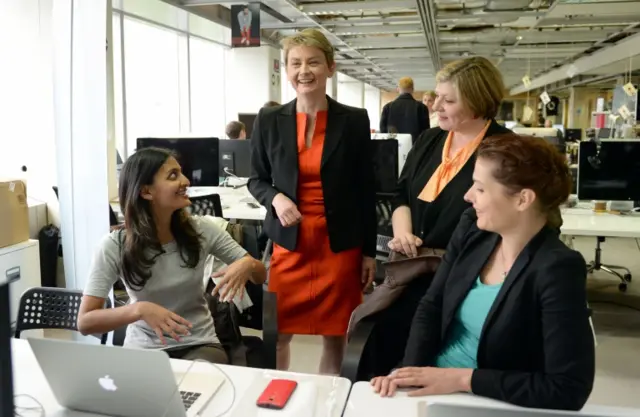 Yvette Cooper at Tech City