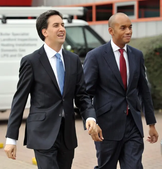 Ed Miliband and Chuka Umunna