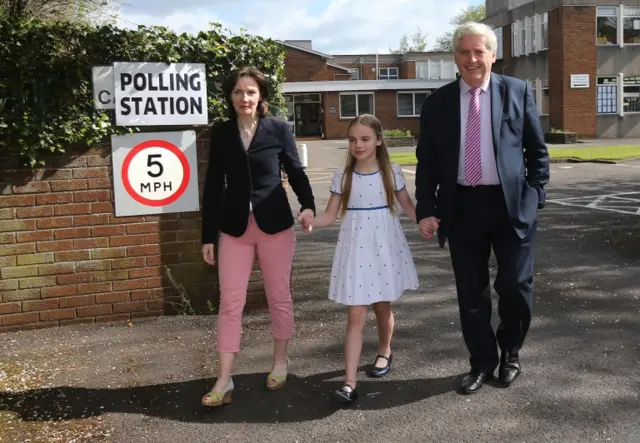 SDLP leader Alasdair McDonnell and family