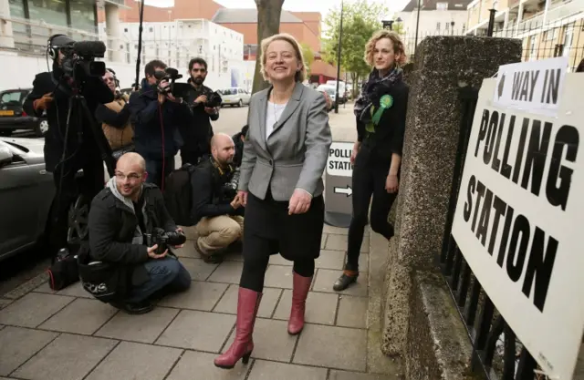 Natalie Bennett voting