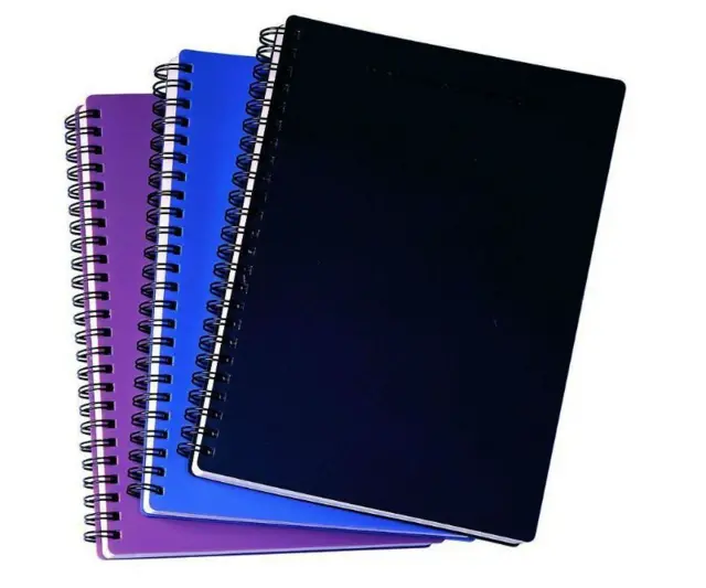 Three spirale notebooks