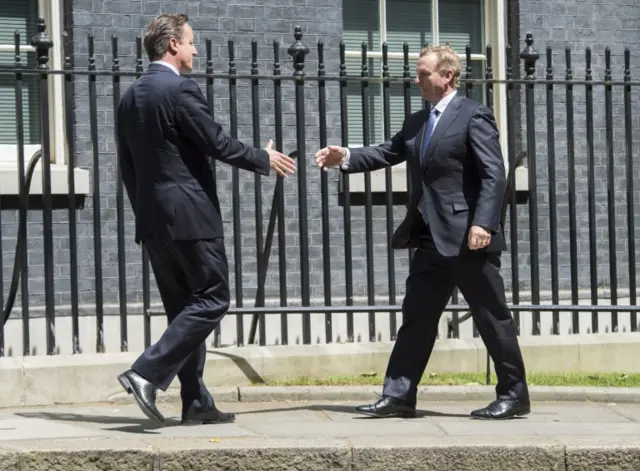 David Cameron and Irish President Enda Kenny