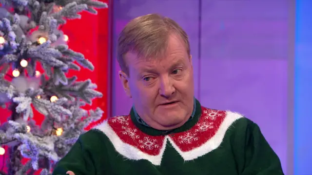 Charles Kennedy dressed as elf on This Week