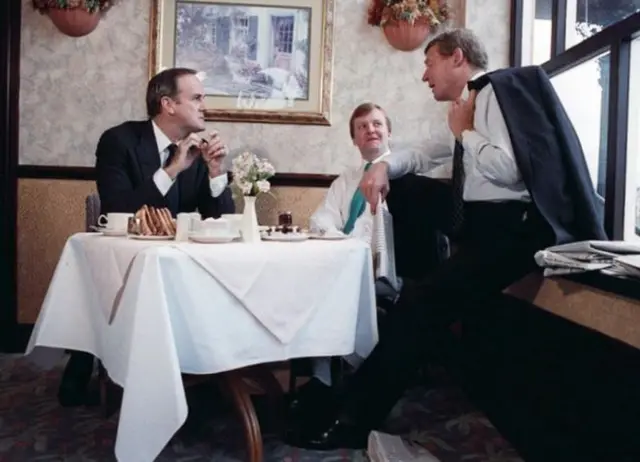 Charles Kennedy with John Cleese and Paddy Ashdown