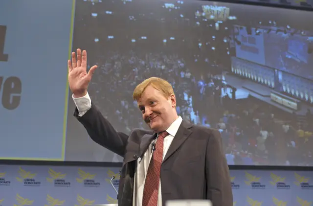 Charles Kennedy waving