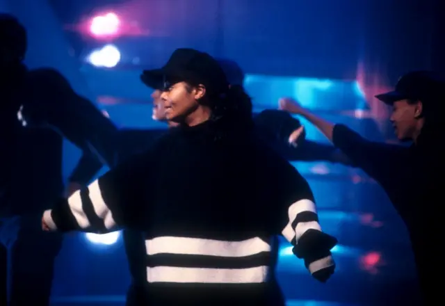 Janet Jackson in rehearsal for TOTP