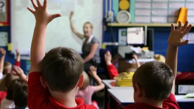 Pupils in a classroom