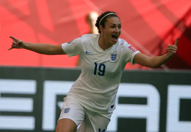 Jodie Taylor celebrates