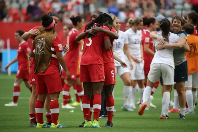 Kadeisha Buchanan looks dejected