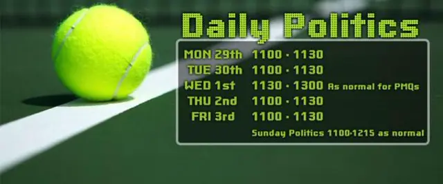 Daily Politics timing graphic