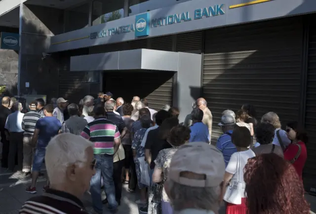 Greek bank queues