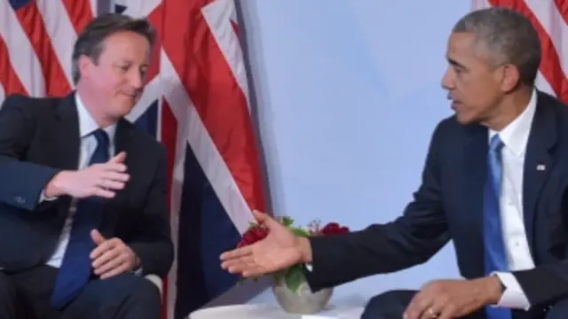 David Cameron and Barack Obama at the G7 summit earlier this month