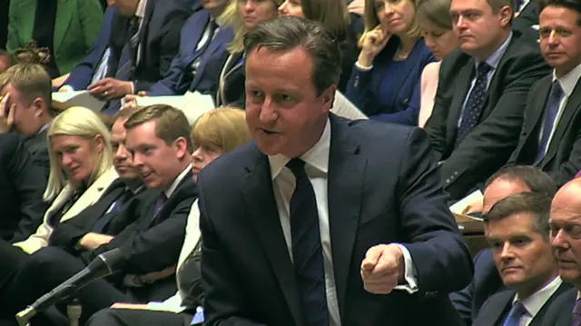 David Cameron at PMQs