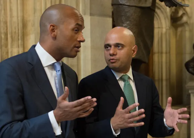 Chuka Umunna and Sajid Javid