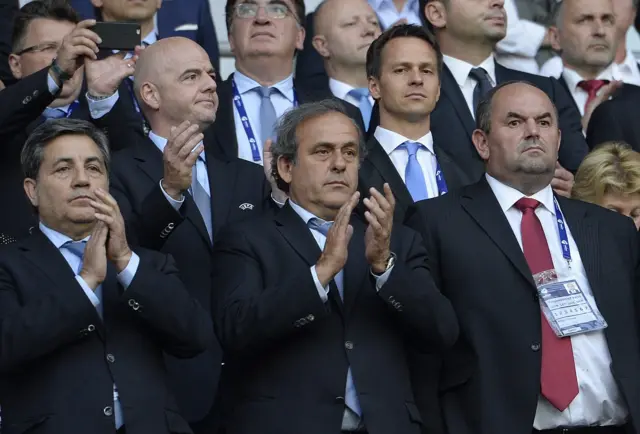 Michel Platini at the final