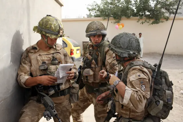 British paratroopers in Afghanistan in 2008