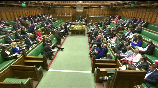 MPs in House of Commons chamber