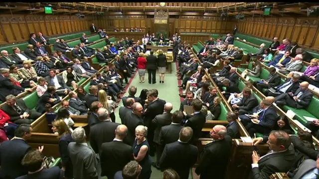 MPs in the chamber of the House of Commons