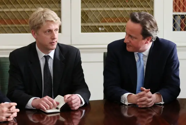 Jo Johnson and the Prime Minister