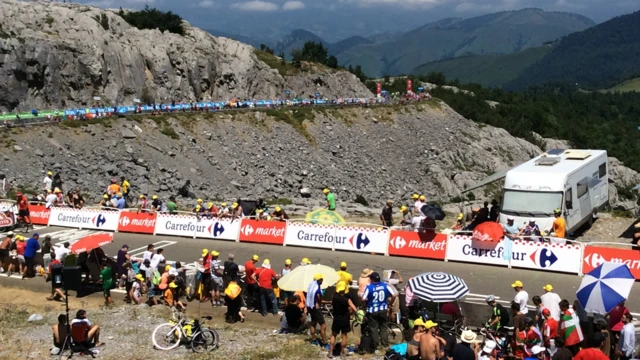 The final climb on stage 10