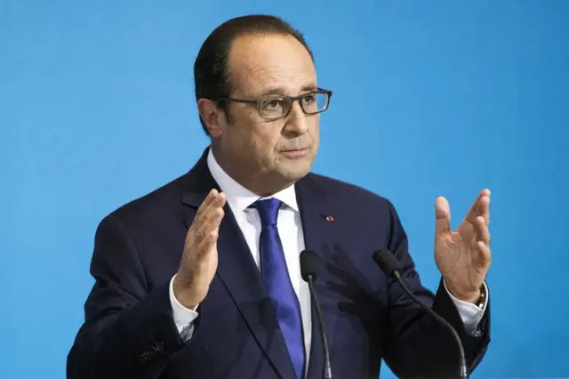 French President Francois Hollande