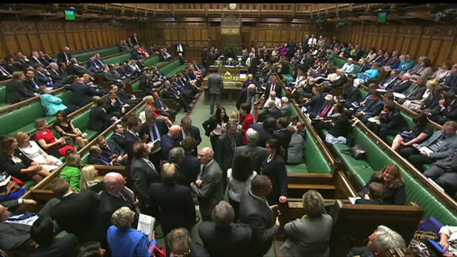 MPs in the chamber of the House of Commons