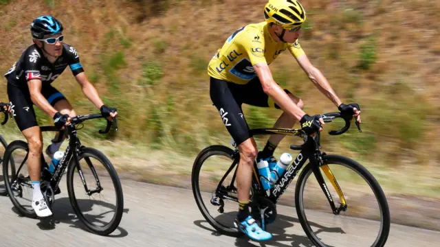 Chris Froome on stage 15