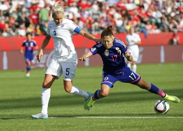 Steph Houghton challenges