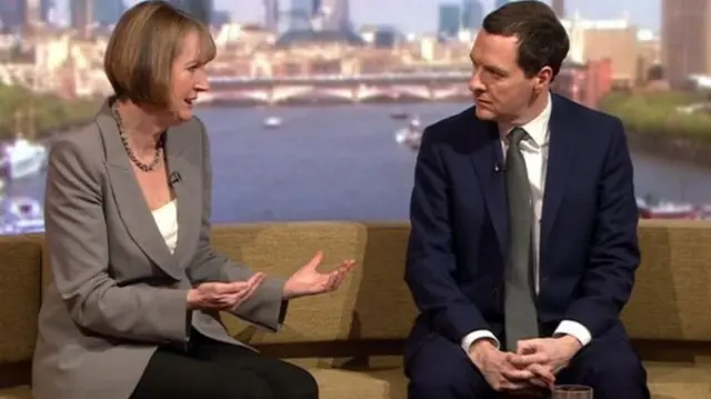 Harriet Harman and George Osborne